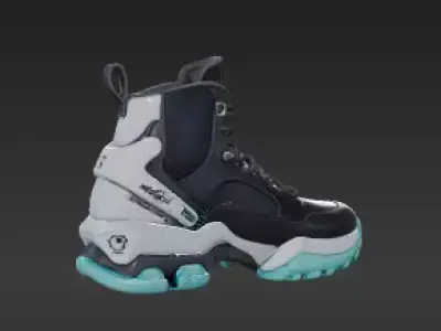 15 - Neo-Kyoto Cyber-Sneaker with Glowing Soles - 1 12 3D print model