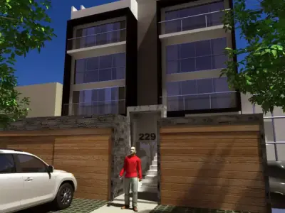 Building multifamily  3D model