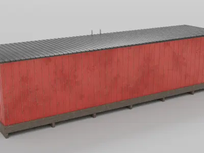 Rural Industrial Structures Pack Low-poly 3D model