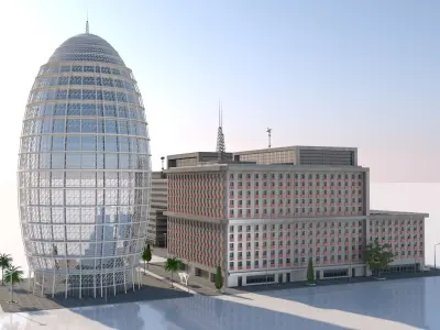 buildings pack 3D model