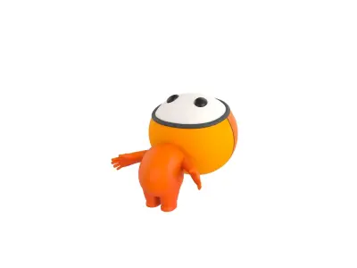 Character266 Rigged Mascot 3D model