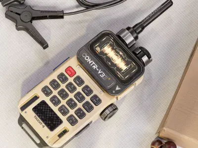 Sci-fi Controller V33 PBR Low-poly 3D model