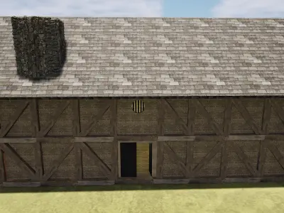 Celtic Tavern Exterior Interior 3D model