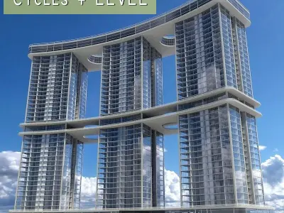 Skyscrapers and Building 1 3D Model Pack