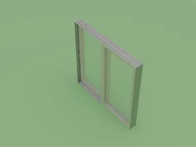 Big sliding window 200x200 3D model