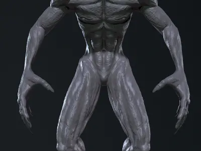 Alien Demon Creature- 3D Model for 3D Printing 3D print model