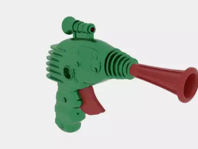 Post Space Raygun 3D model