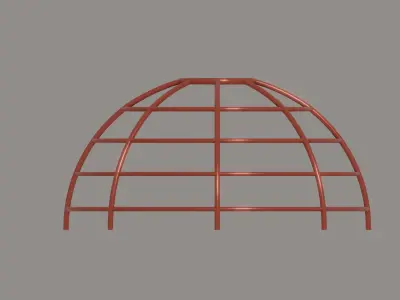 Monkey Bar Dome Low-poly 3D model