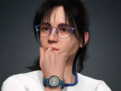 Asian Girl Lisa Rigged 3d Model 3D model