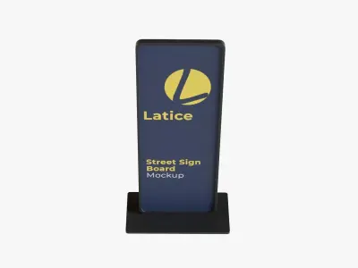 LED Citylight Stand Low-poly 3D model