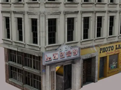 Residential Building Block Free 3D model