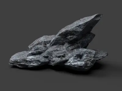 Rock 5-8 Low-poly 3D model