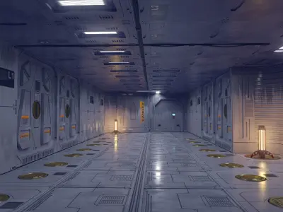 sci-fi set model and textures 3D model