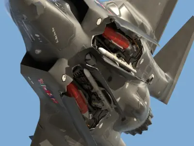  US Air Force F-35 AF-1 Lightning II with Pilot 