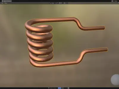 Antique Heating Coil PBR Low-poly 3D model