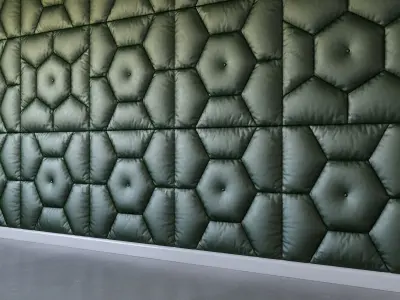 Decorative wall green panel 3D model