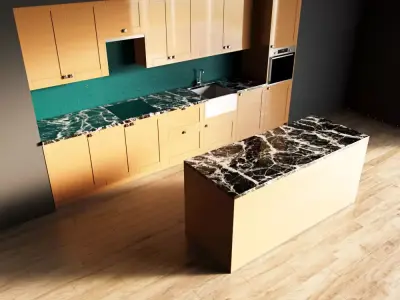 118-Kitchen10 glossy 10 3D model