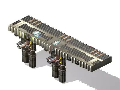 Satellite City - Bridge 00 3D model