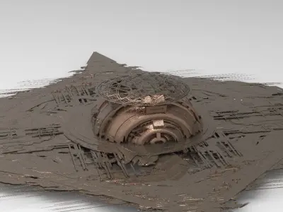 Sci Fi Locust hive Floor 3D model