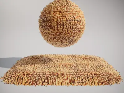 Copper Tubes Cluster HQ PBR Textures Set Texture