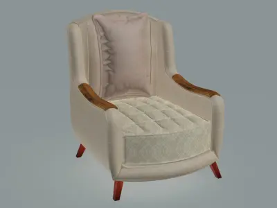 Senior Club Armchair 3D model