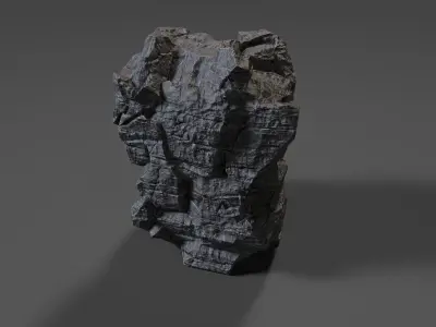 Cliff Rock 008 Low-poly 3D model