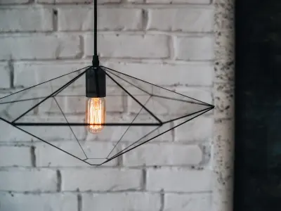 Pendant geometric glass light  Free 3D model