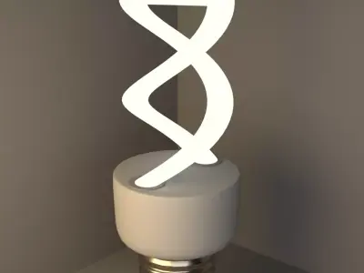  economical lamp Low-poly 3D model