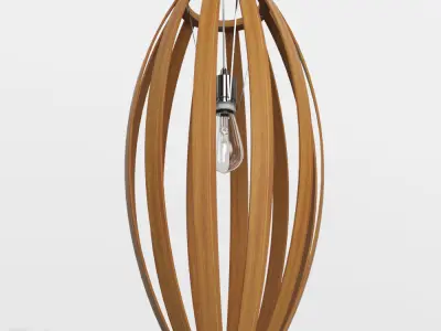 Bentwood Barrel Pendant by West Elm  3D model