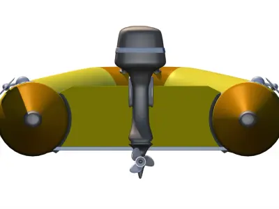 Boat zodiac 3D model