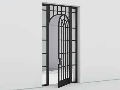 Aluminium door 330 3D model