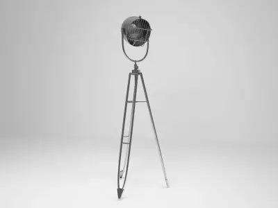 Industrial Style Metal floor lamp  Low-poly 3D model