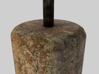 Hong Kong  Stone Column Base 3D model