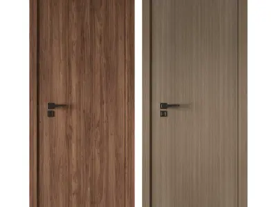 Door set 09 Free 3D model