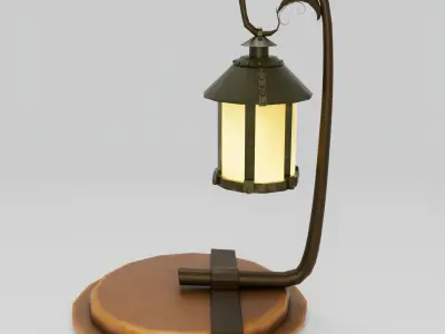 Sambe Lantern Free low-poly 3D model