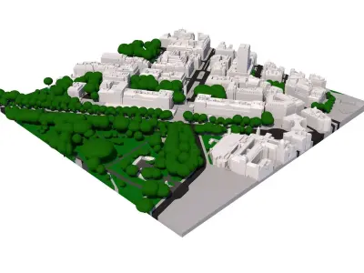 London city tile Level 2 block TQ2980 South East 3D model
