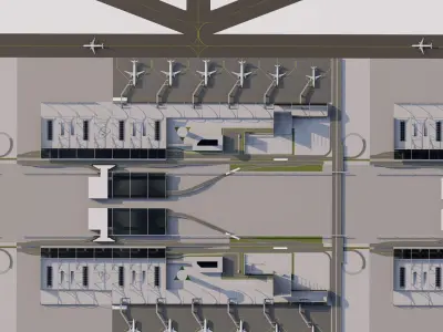 3D Airport-Airport 3D model