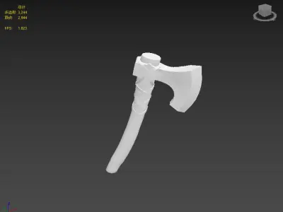 Next generation small axe Free low-poly 3D model