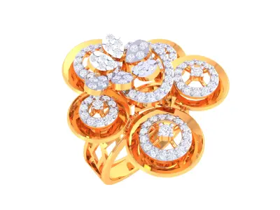  Women Ring MTL 3dm STL OBJ FBX Details 3D print model 68