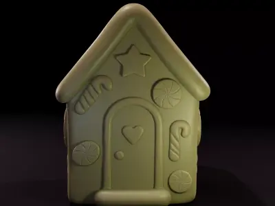 Gingerbread House  3D Print Model 3D print model