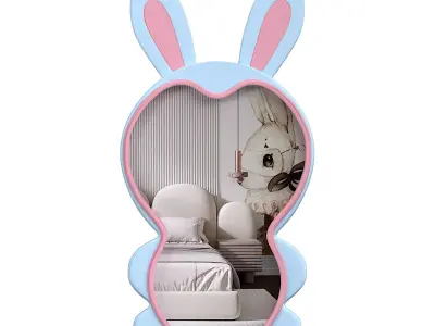 Rabbit floor mirror 3D model