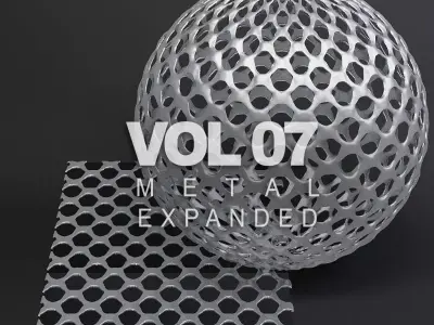Metal vol07 Expanded 8K Seamless PBR Materials Texture