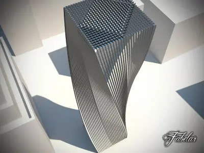 Building 17 Low-poly 3D model