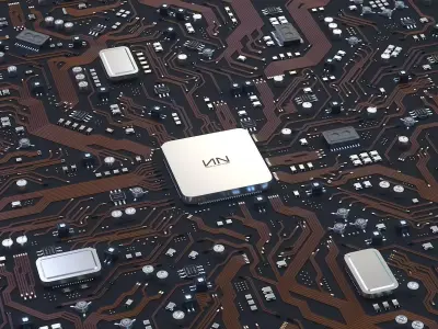 Sci-Fi Microchips asset  3D model