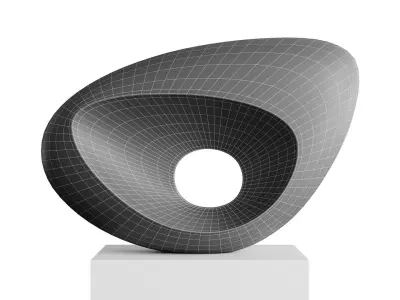 Abstract sculpture by Christophe Conder 3D model