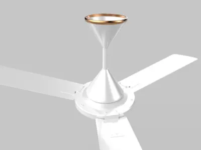 Ceiling Fan white 3D model