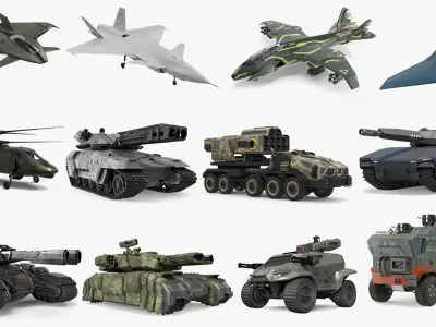  Futuristic Military Army Collection 