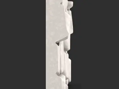 Fortress Stone Wall Module 3D print model