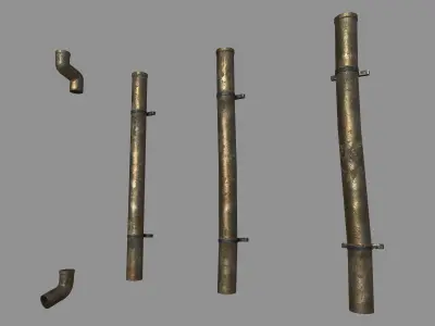 Multi Game Engine AAA Quality PBR Asset -  Drain Pipe Low-poly 3D model