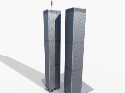 World Trade Center Twin Towers New York 3D model